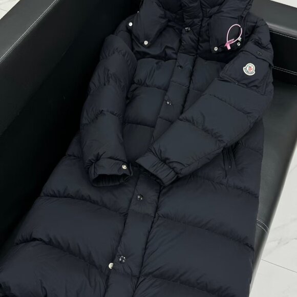 Moncler Maya Long Hooded Down Jacket, Black, Brand New - Picture 2 of 11